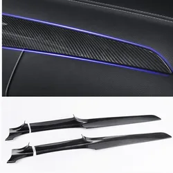 For Mercedes Benz C Class GLC W205 180 200 X253 260 2015 -18 LHD Car Center Console Dashboard Trim Strips Carbon Fiber Color