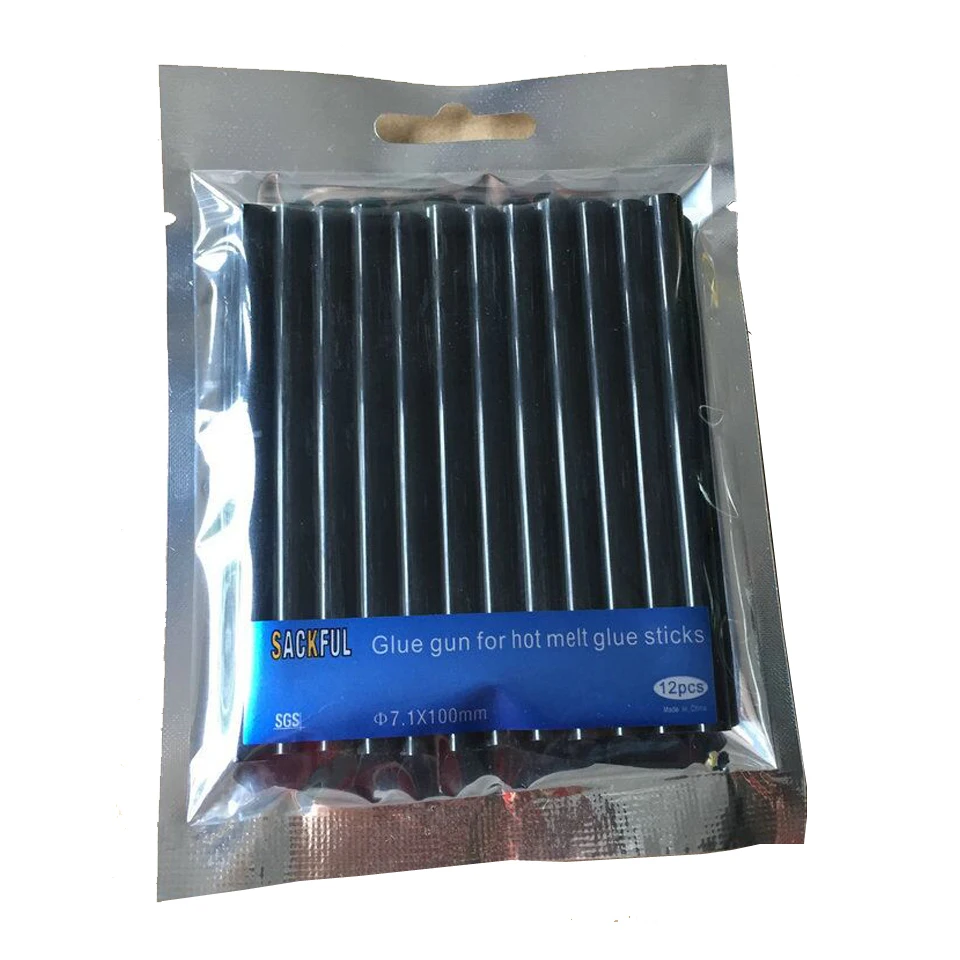 Extensiones de cabello de queratina de fusión en caliente, herramientas de peinado, barras de pegamento adherentes, negro, ámbar, marrón, blanco