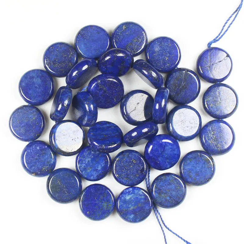 Wholesale Lapis Lazuli Disc shape Beads15\