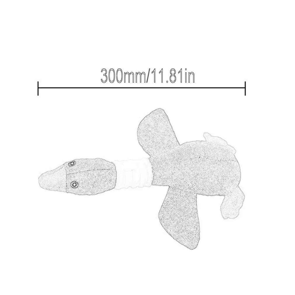 การ์ตูน Wild Goose Plush ของเล่นสุนัขความต้านทานกัด Squeaky เสียงของเล่นสำหรับทำความสะอาดฟันลูกสุนัขสุนัข Chew อุปกรณ์