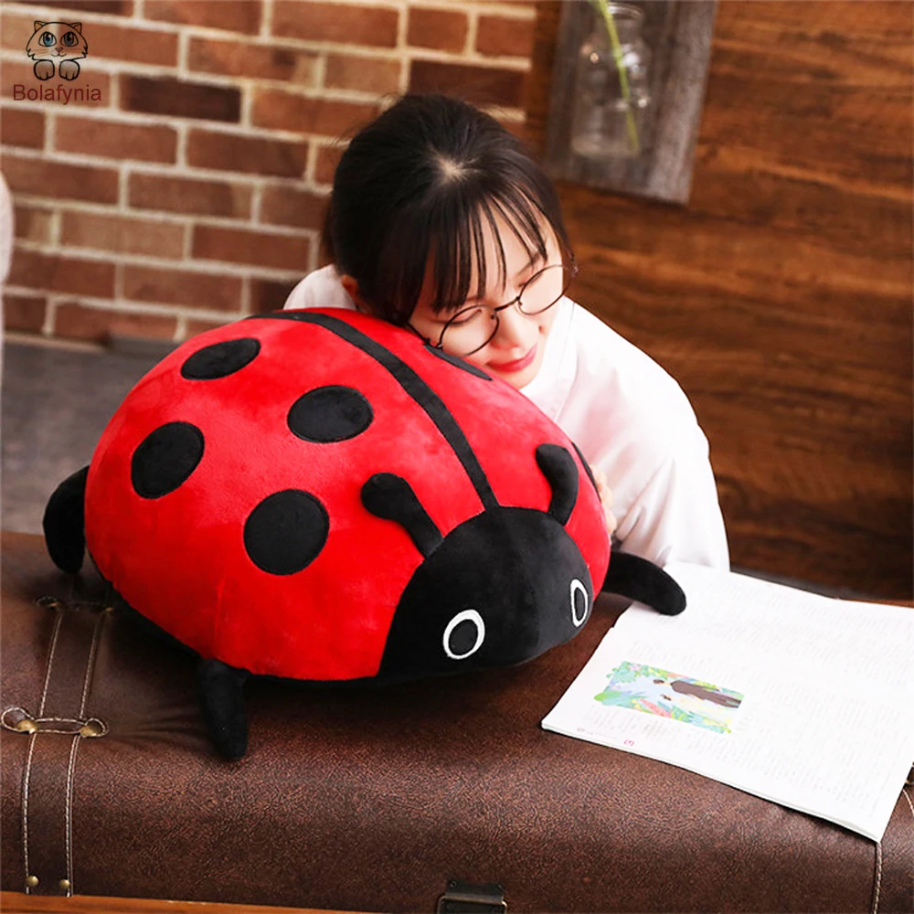 Children Plush Toys For Christmas Birthday Ladybug Pillow Kid Stuffed Gift