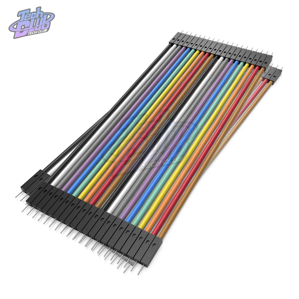 Câbles Dupont 40 broches mâle à mâle, mâle à femelle et femelle à femelle, 10/20/30/40CM, pour PCB Arduino, DIY