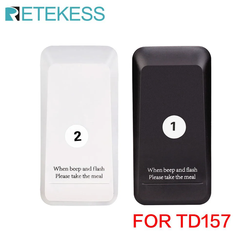 Retekess 1Pcs Pager Receiver For TD157 Restaurant Pager Wireless Calling System For Restaurant Coffee Shop Bar Club Clinic Hotel