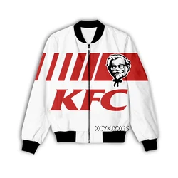 Phechion-Chaqueta con estampado 3D KFC para hombre y mujer, ropa de calle holgada, abrigo deportivo, M50