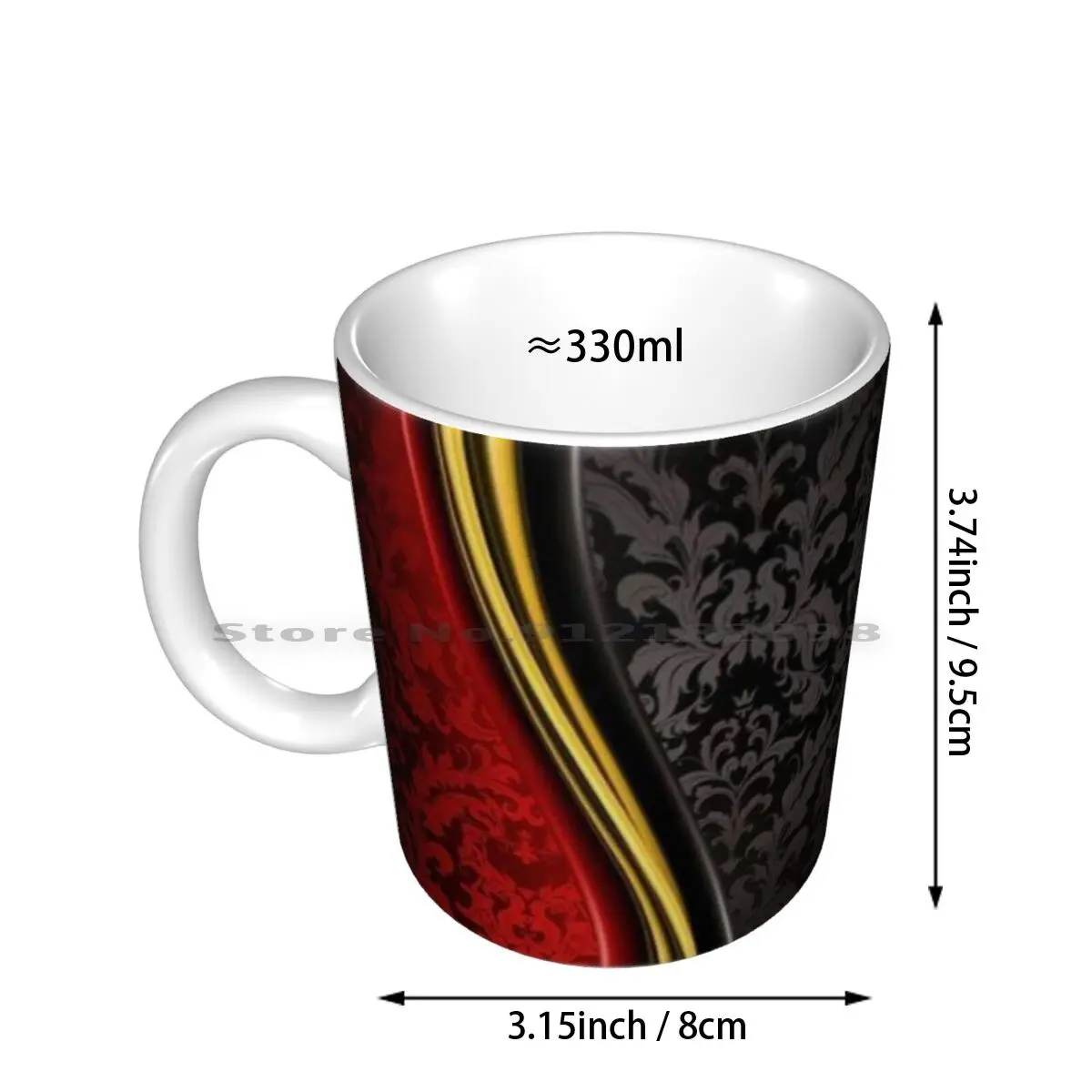 Art Mask Ceramic Mugs Coffee Cups Milk Tea Mug 93 Motorsport Race Racing Creative Trending Vintage Gift Bottle Cup