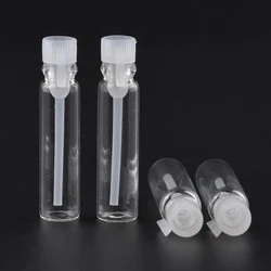 10PCS 1/2/3 ml Empty Mini Glass Perfume Small Sample Vials Perfume Bottle Laboratory Liquid Fragrance Test Tube Trial Bottle
