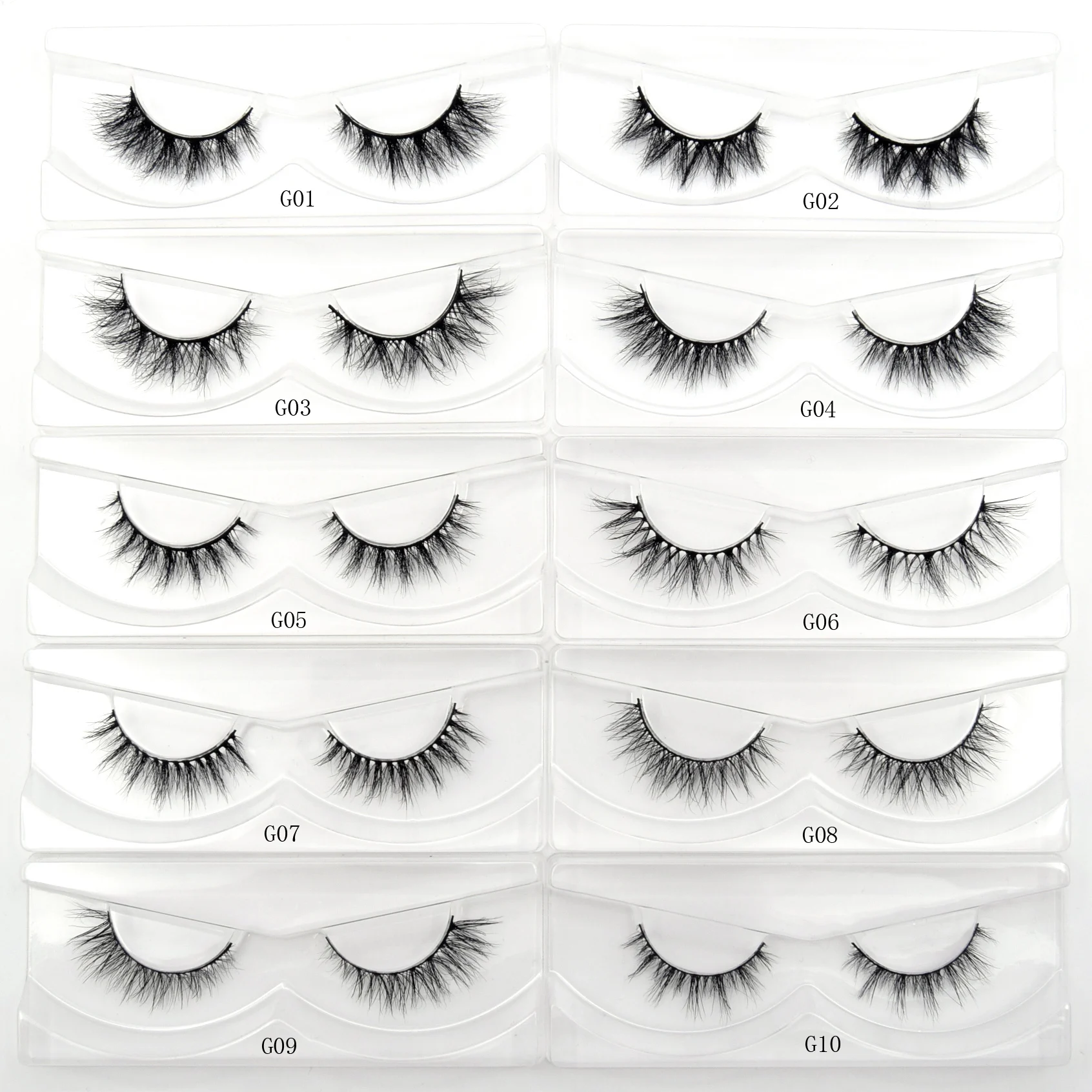 Wholesale Lashes 30/60/100 PCS Visofree 3D Mink Eyelashes Makeup Thick Mink Lashes in Bulk Natural False Eyelashes Wispy Lashes