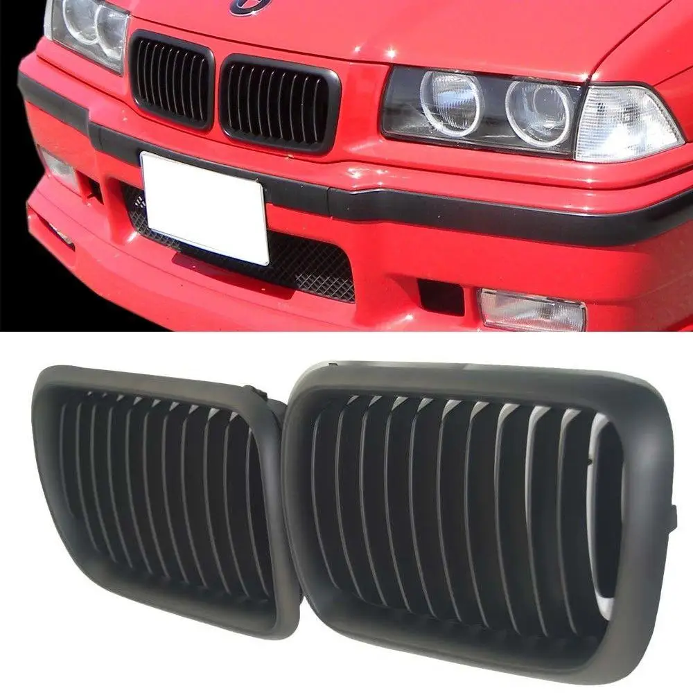 Black Kidney Front Grilles Grill Fit For BMW E36 3 series M3  318i 323i 328i 1997-1999