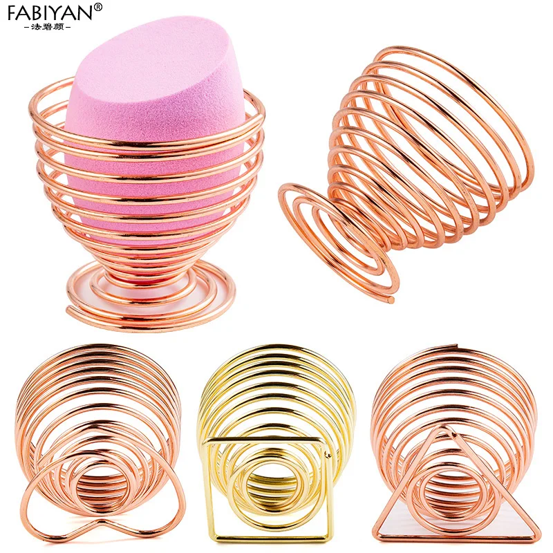 Metal Bracket Makeup Puff Rack Cosmetic Holder Blender Display Stand Alloy Drying Power Make Up Sponge Tools