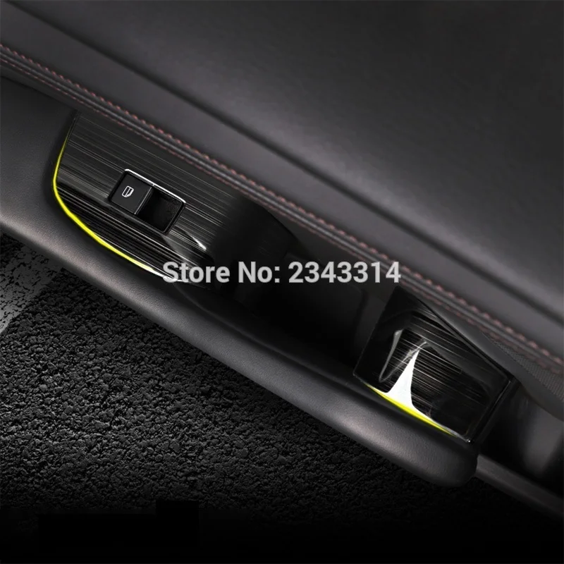 7pcs For Right Hand Drive Vehicle For Mazda CX-30 CX30 2019 2020 Armrest Window Switch Lift Cover Trims Auto Styling Accessories