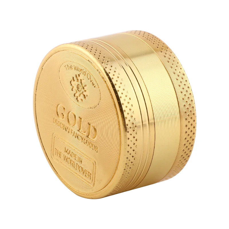 

Herb Grinder 3Parts Zinc Alloy 40mm/50mm Tobacco Crusher Gold Grinder Herbal Crusher Hookah Pipe Smoke Accessories