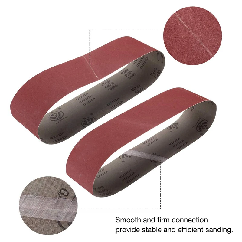 10 Pcs 4 x 36 Inch Aluminum Oxide Sanding Belts Heavy Duty Sanding Belts Multipurpose Abrasive Belts For Belt Sander