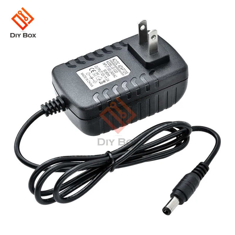 AC 100-240V DC 12V 2A EU US Stecker Netzadapter Stromversorgung Konverter Ladegerät 5.5*2.1mm Schnittstelle Kabellänge 1m – Detail 9