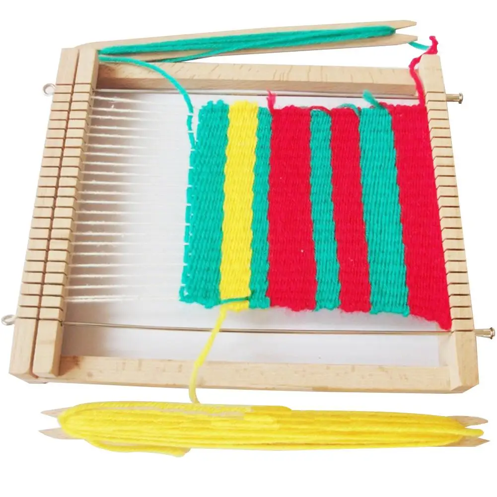 WoodenKnitting Machine WeavingFrame DIY Knitted Toys Wool WeavingHandcraft Household Wooden Knitting Machine