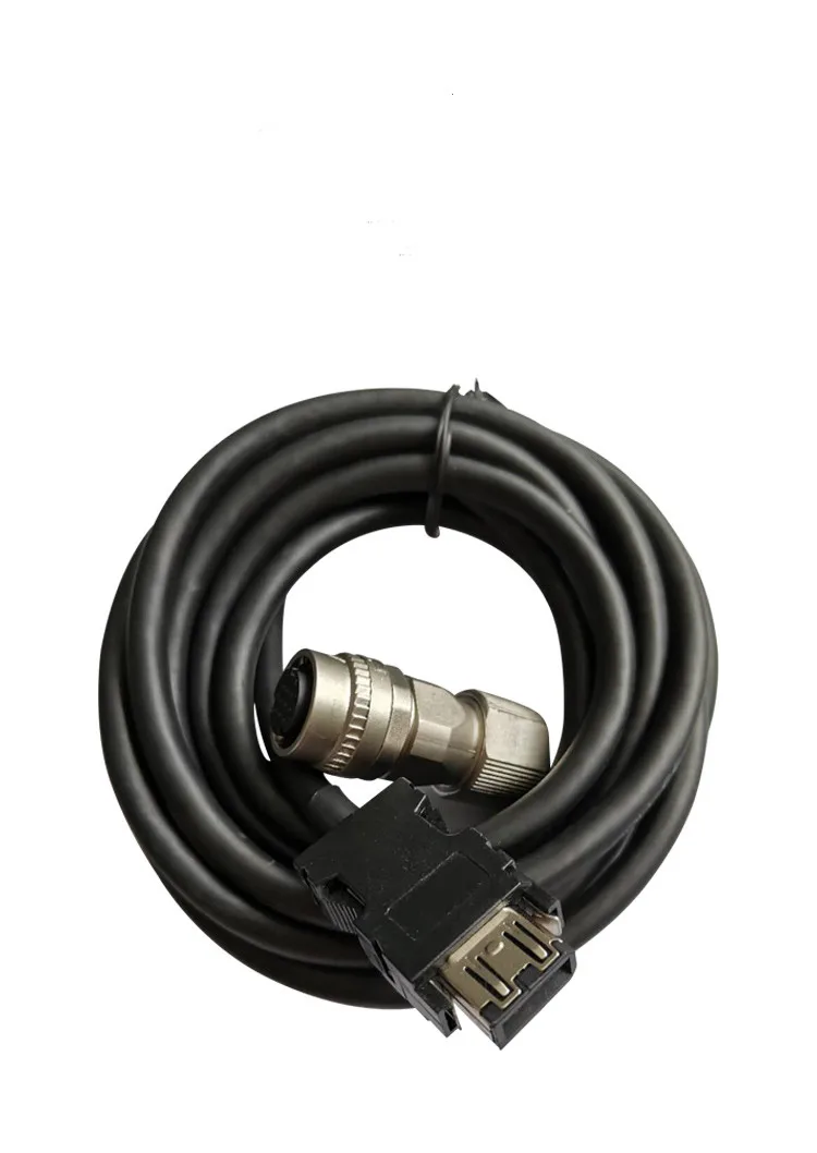 Servo Motor Encoder A48 Signal Line M70 System Encoder Wire Feedback Cable CNV2E-9P 8P   10 Core Straight or Elbow Connector