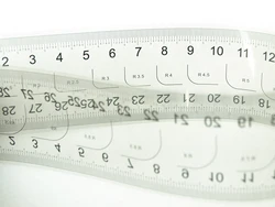 Calibro di precisione righello di pellicola trasparente centimetro pollici rotolo nastro micrometro calibrazione righello di pellicola