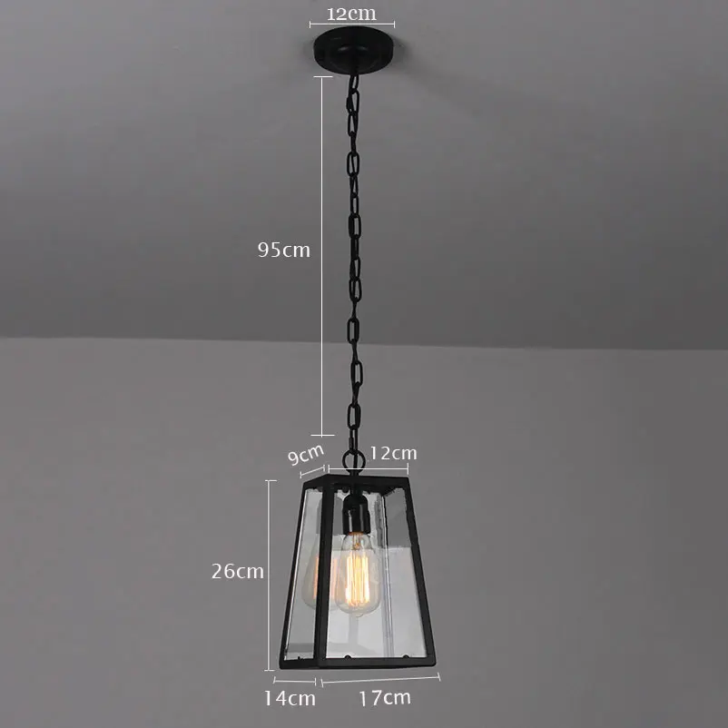 Lampa wisząca w stylu retro loft, żyrandol do jadalni, korytarza, przejścia, pubu, klubu, baru, biura, kawiarni, lampa wisząca w stylu vintage.