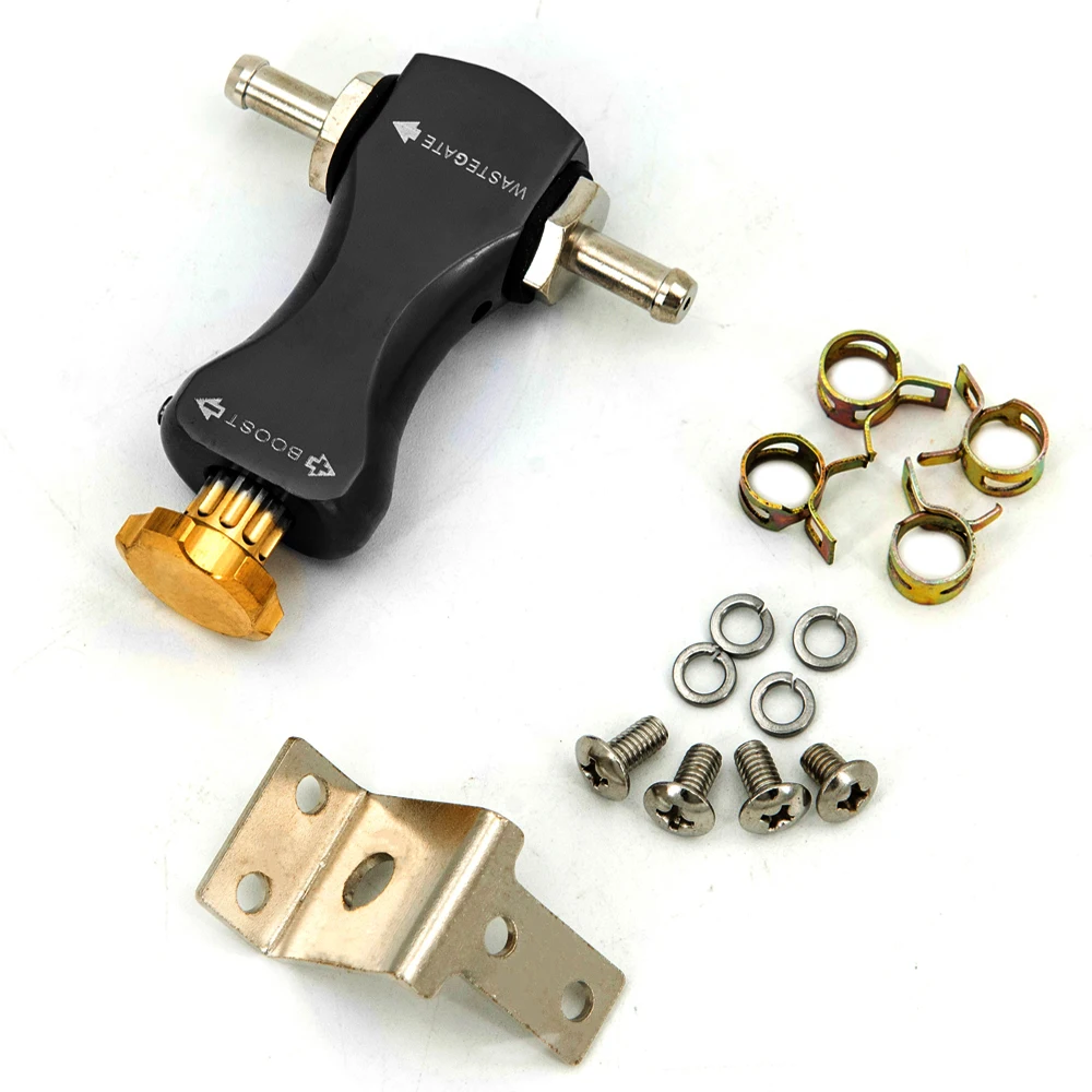 

Universal Blue&Black Adjustable Manual Car Valve Turbo Boost Controller Booster Kits Turbo Boost Controller Regulating