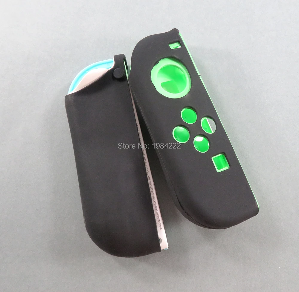 2 set/lote funda de silicona suave cubierta protectora antideslizante piel pulgar para Nintendo Switch NS NX Joy-Con controlador