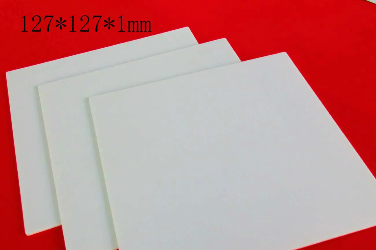 96 Alumina Ceramic Sheet 127X127X2 1 0.5mm Ceramic Experiment Board Setter Plate Square Heat Sink