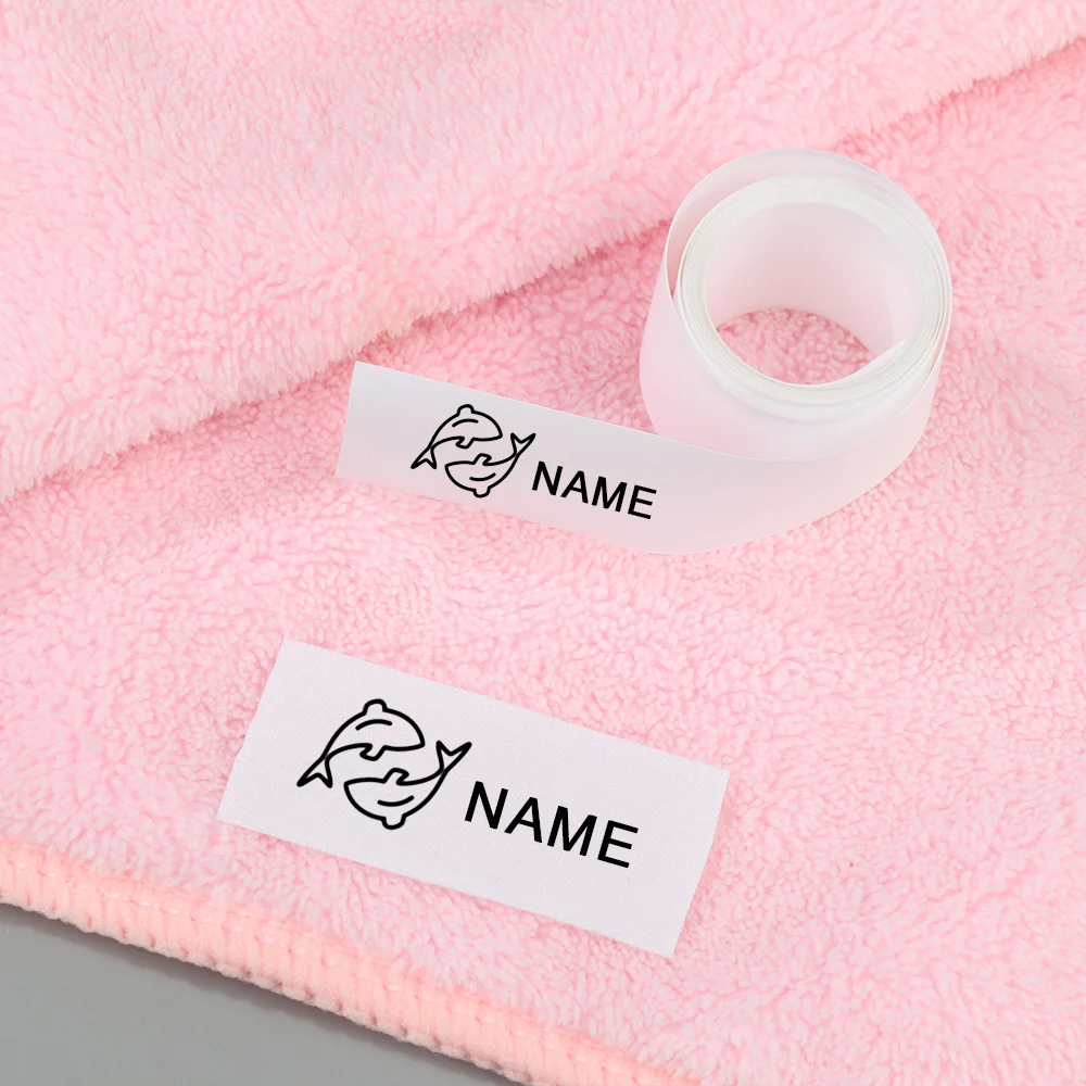 Clothing Marker Tags Washable Printing Tape Blank Garment Labels for Kids Name Stamp Clothing DIY Sewing Accessories