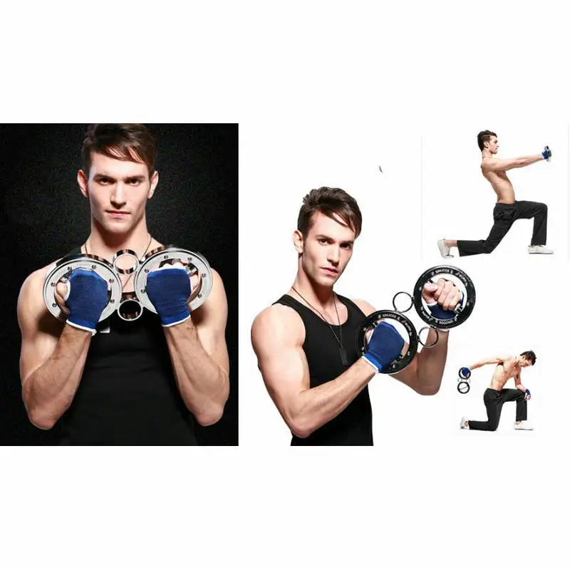 8 Pounds Spinning Burn Muscle Training Multifunctional Hand and Forearm Trainer, 360 Degree Rotating Grips Burn Machine