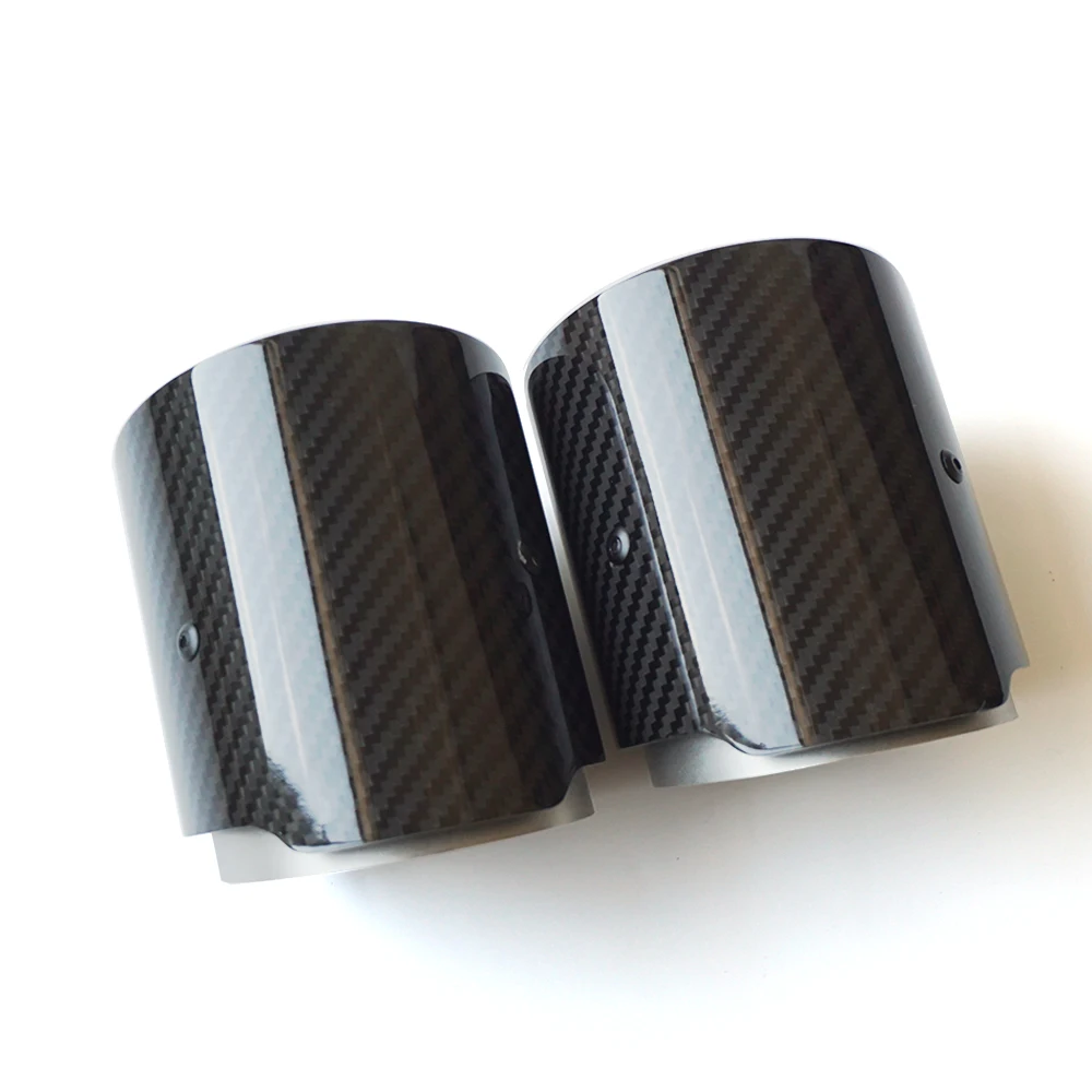 1 piece Carbon Fiber Exhaust tips  for  M Performance Exhaust Muffler pipe for Direct Fit modification BMW  F87M2F80M3F82F83M4