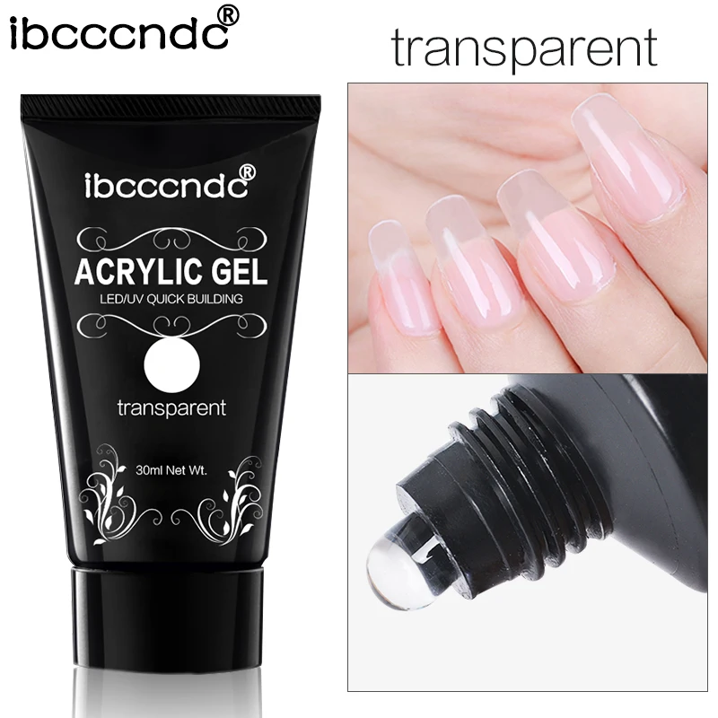 1 Stück 30ml Nagellack Poly Extension Nagel gele Lack Kristall Extension Gel Quick Polish Lacke für Maniküre Nail Art