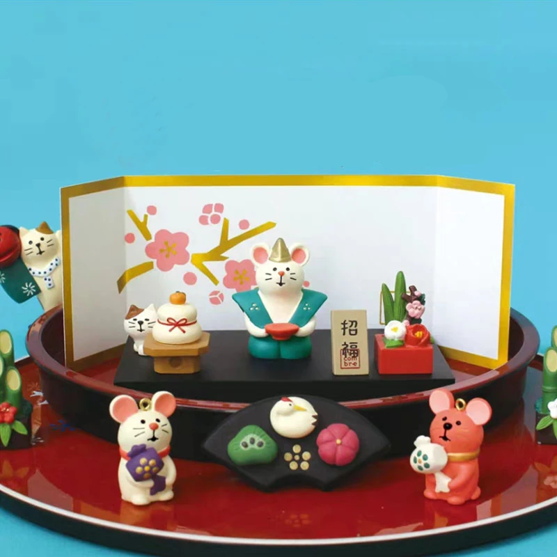 Scene Decoration Pray Series Bookshelf Decorationt Collectible Home Decoration Garden Resin Craft Toy Bonsai Ornaments