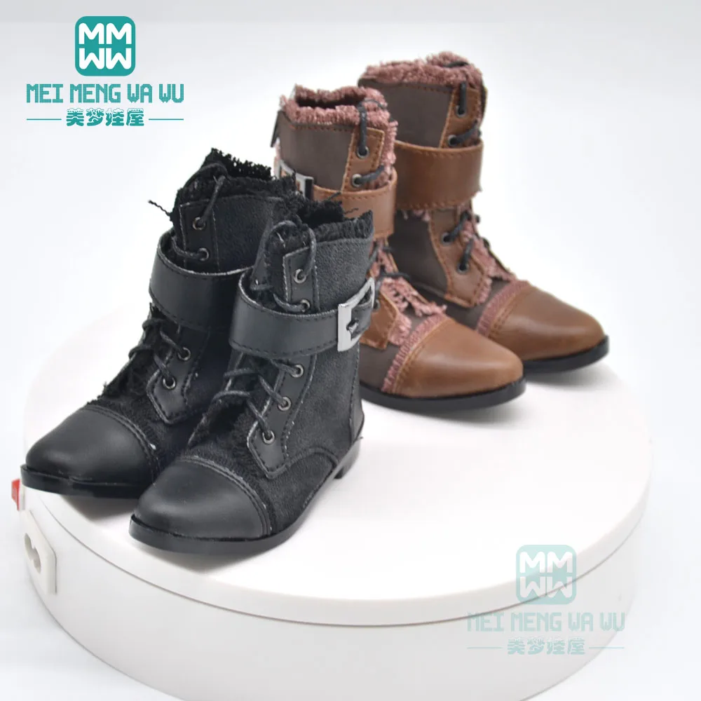 BJD accessories doll shoes for 65-75cm SD10 SD13 SD17 POPO68 BJD Uncle fashionable leather shoes Martin boots