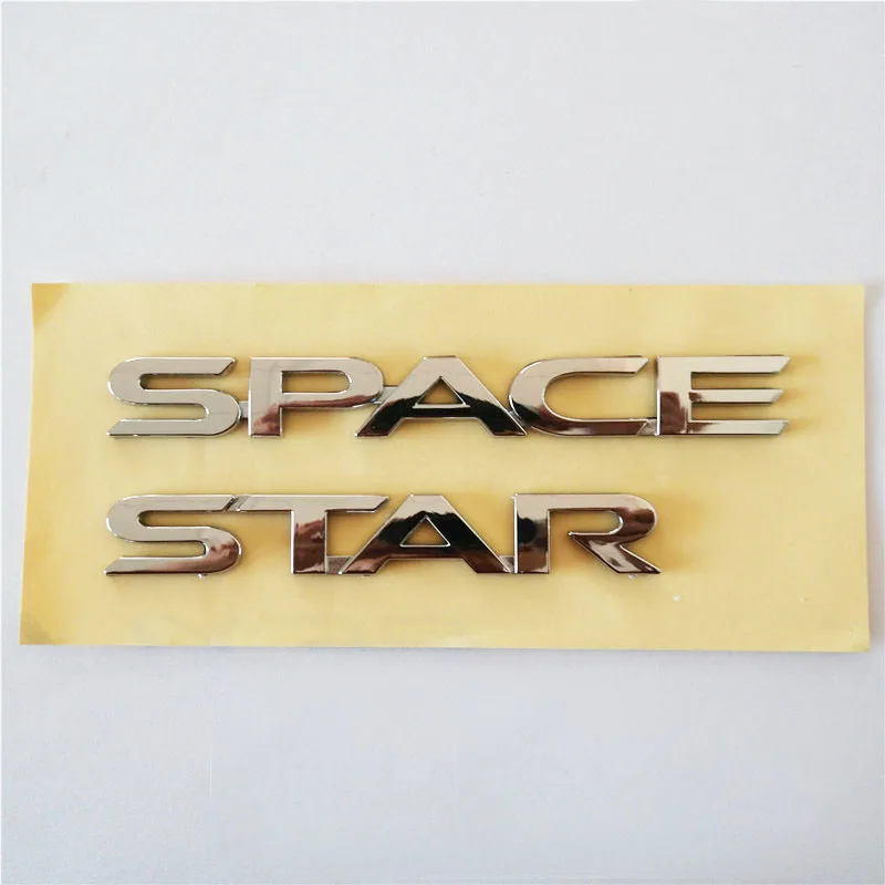 1PC Space Star Word 3D Chrome Letter Badge NamePlate Car Rear Trunk Emblem Logo Sticker Label