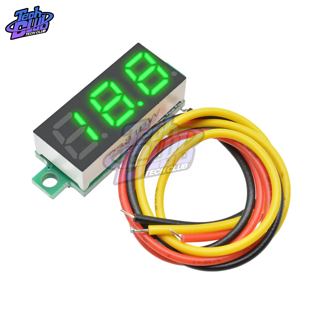 DC 0-100V 3 Wire Mini Calibro del Tester di Tensione Voltmetro A LED da 0.28 pollici Digital Display Panel Voltmetro Rivelatore strumenti di monitoraggio