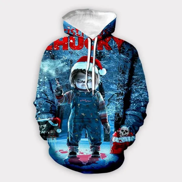 

New Curse of Chucky 3D Print Causal Clothing Fashion Men Women Tracksuits Crewneck Hoodies Plus size S-7XL harajuku man hoodies