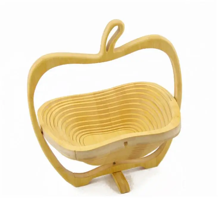 

50pcs/lots Novelty item folding fruit bamboo basket home storage New Fashion SN3499