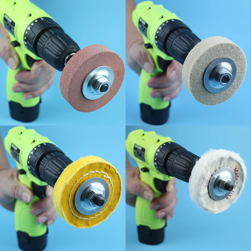 Mới 76X20 Mm Len Nỉ Đánh Bóng ĐỆM PHỒNG Đá Mài Với 8 Mm Vỏ Cho Máy Khoan Điện Làm Việc Xoay dụng Cụ