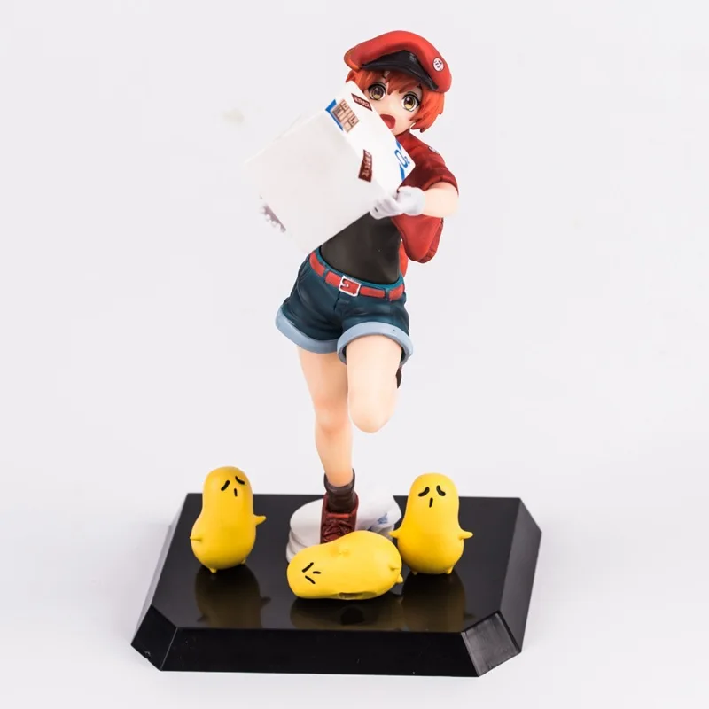 Classic Comic Anime Statue Shimizu Akane Working Cells at Work Red Blood Cell Erythrocyte 18cm Figure Model Toys