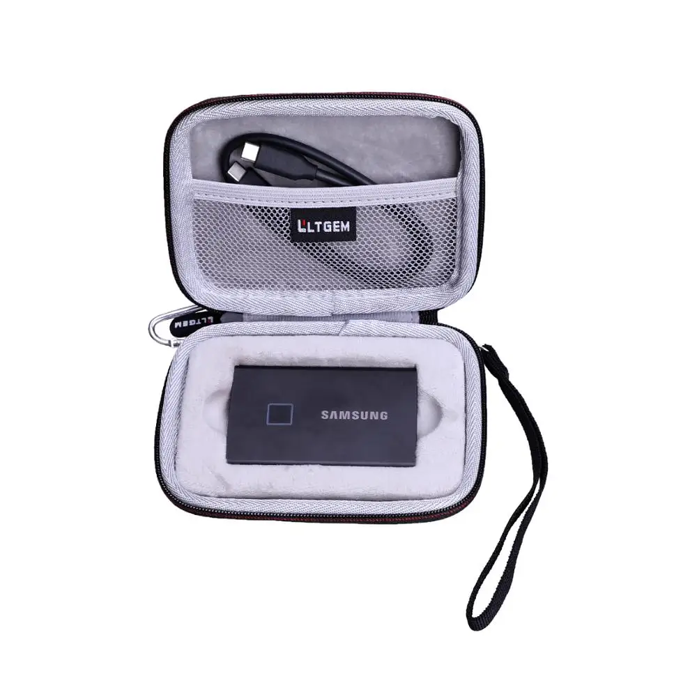 

LTGEM EVA Hard Case for Samsung T7 Touch Portable SSD-500 GB-USB3.2 Gen.2 External SSD Metallic Black(MU-PC500K/WW)