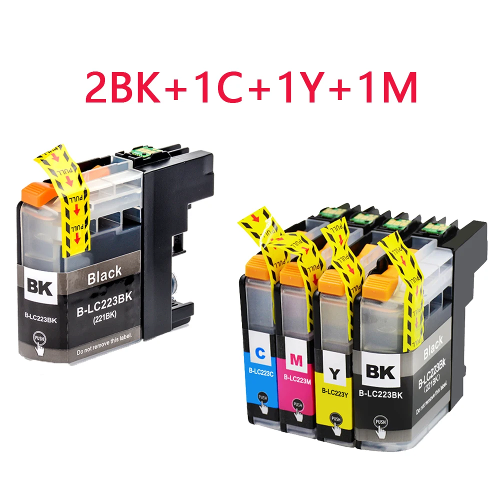 LC223 LC221 LC 223 Cartridges for Brother Printer Ink Cartridge DCP-J562DW J4120DW MFC-J480DW J680DW J880DW J5320DW