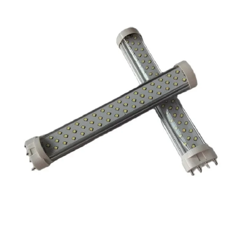 Imagem -05 - Led Tubo pl Luz 22w 4pin Plc Leitoso Transparente Capa 2g11 Tubo Lâmpada Ac85277v 10 Peças Lote 535 mm 2g11