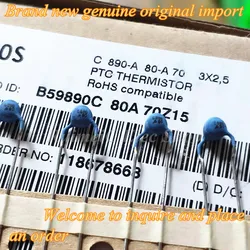 Termistor enchufable de 120 grados, serie completa, B59890C0080A070, B59890C80A70, nuevo, Original, importación, PTC C890 80, envío gratis, 10 Uds.