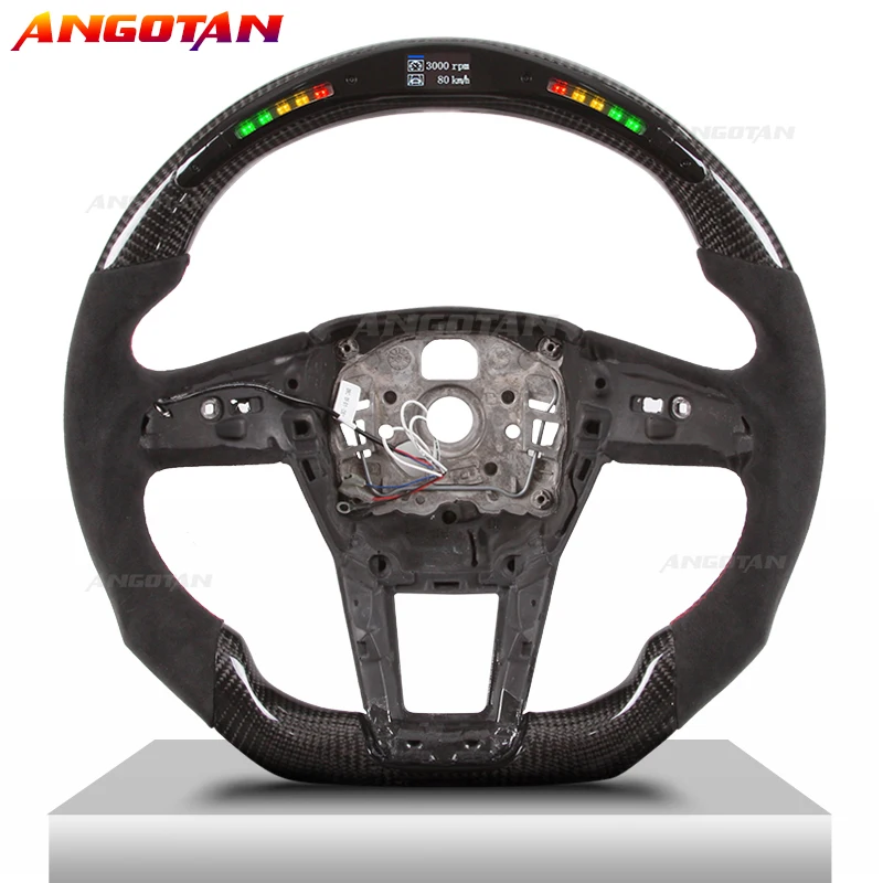 

Racing LED Steering Wheel Carbon Fiber Fit For Audi A7 Sports Modification Steering Wheel Kit