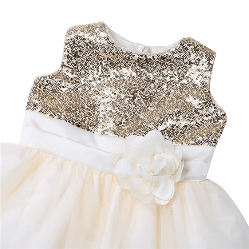 Robe de princesse en Tulle pour bébés filles, en maille, motif floral, pour spectacle, fête d'anniversaire, mariage