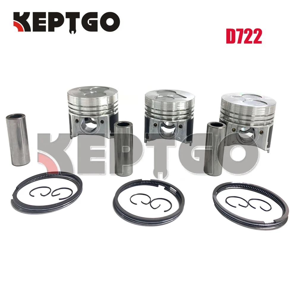 

STD Piston With Ring For Kubota D722 16853-21050 16851-21114 16851-21982 Piston Ring 67mm