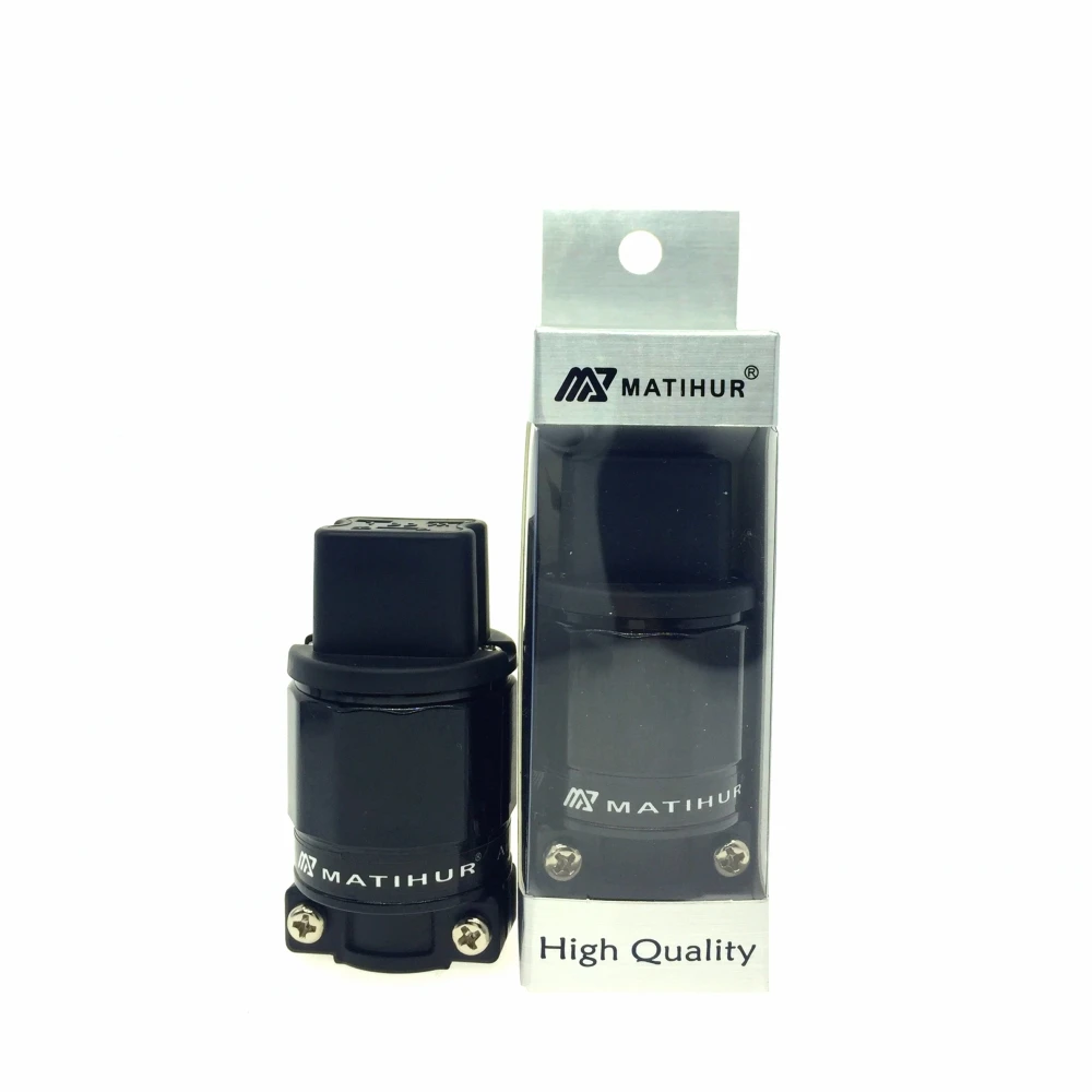 MATIHUR FI-31 Red copper 24k Gold Plated 20A C19 IEC Connector AudioPhile HIFI