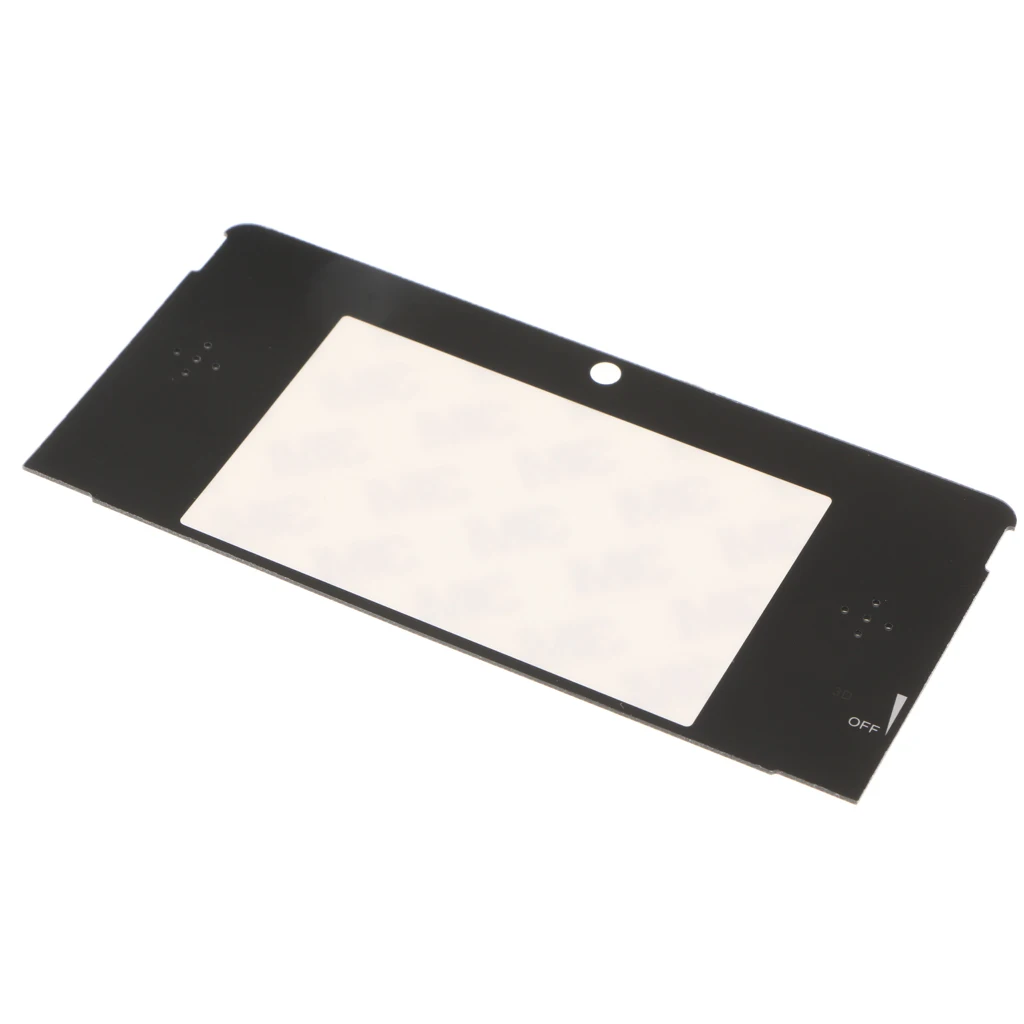 Pantalla de cristal para Nintendo 3DS, cubierta de espejo superior, placa frontal