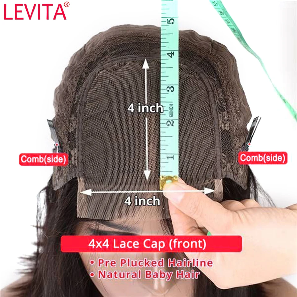 Parrucca anteriore del merletto dell'onda del corpo all'ingrosso poco costosa parrucca frontale della chiusura del merletto 4x4 Pre pizzicato parrucche brasiliane anteriori dei capelli umani del merletto per le donne