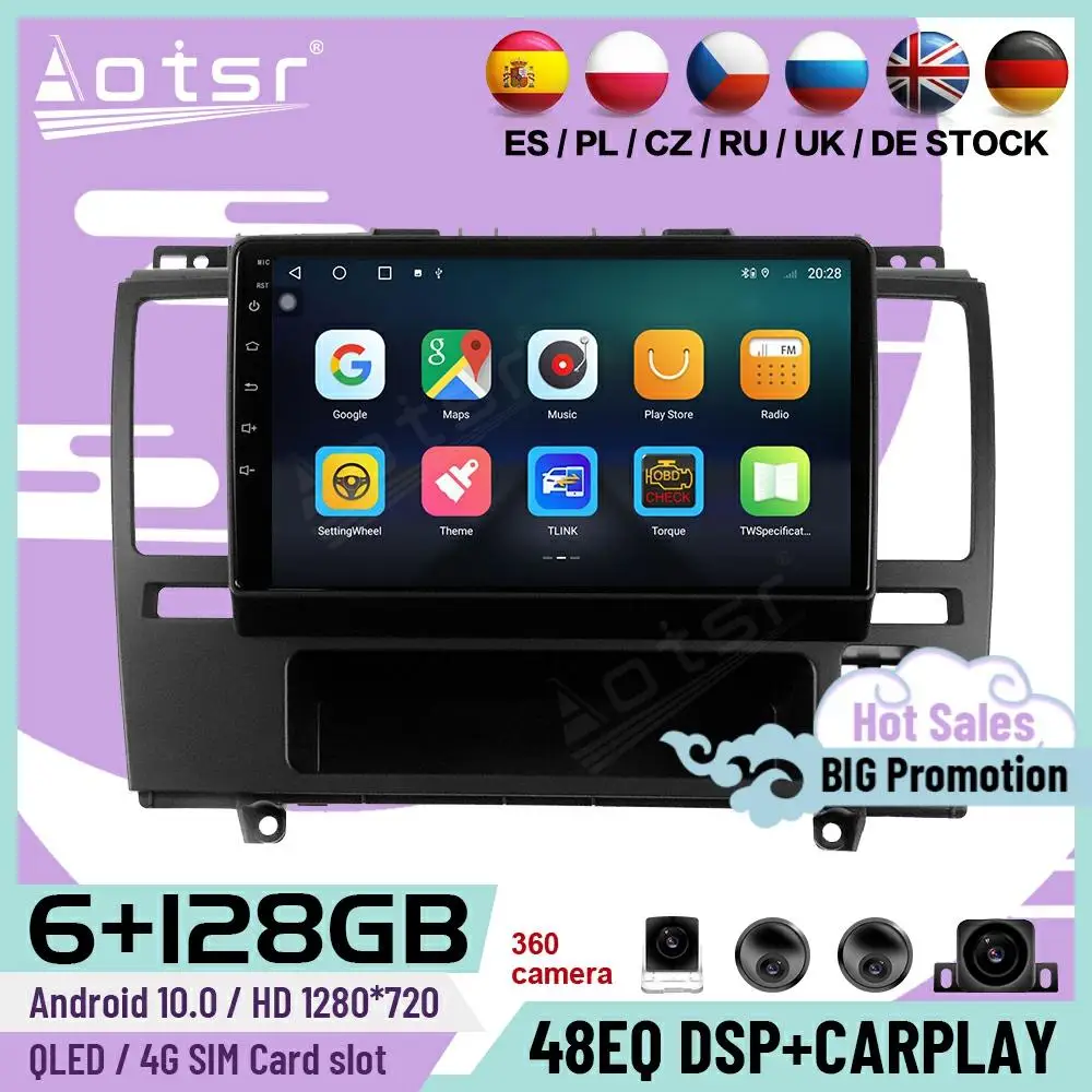 128G Carplay Multimedia Android Player For Nissan Tiida 2004 2005 2006 2007 2008 2009 2010 2011 GPS IPS Radio Receiver Head Unit