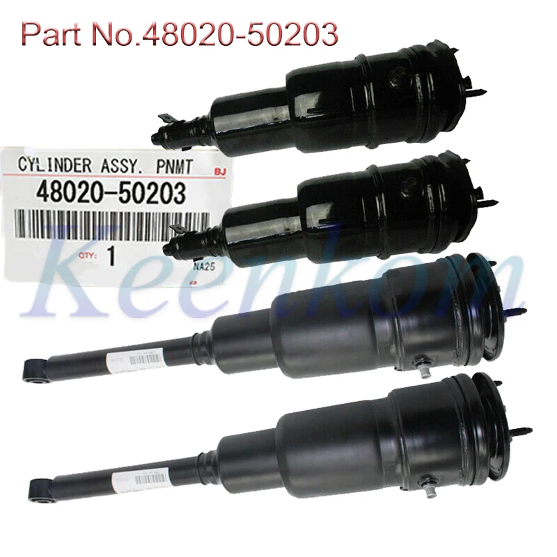 

4Pcs New Front Rear Air Suspension Spring Shock Strut For Lexus LS600H LS600HL 48020-50203 48010-50340 4801050380 4801050281