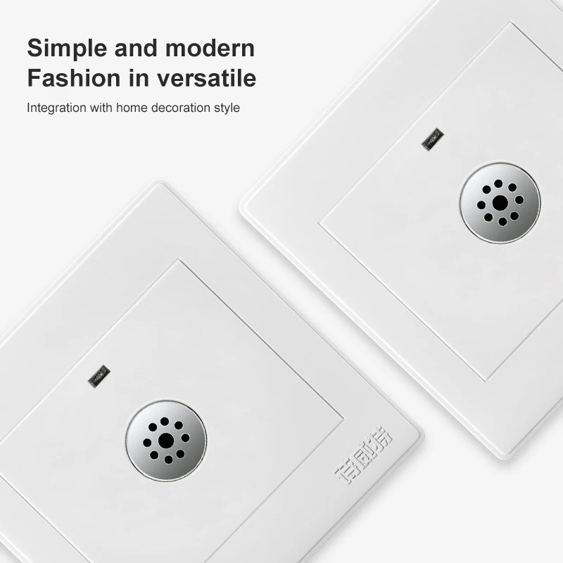 Smart Home Luz Sensor Interruptor, Auto Off, Detector De Som, Sensor De Voz, Interruptores Brancos, 10A
