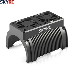 SKYRC 55mm podwójny wentylator 5V silnik bezszczotkowy chłodzenie chłodnicy z obudową 1/5 silnik RC Traxxas X-Maxx